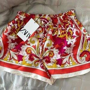 zara colorful shorts